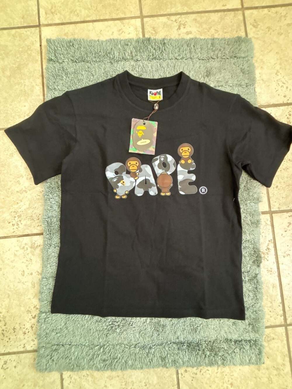 A Bathing Ape BAPE Color Camo Milo on BAPE T-Shirt